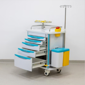 Patient Emergency Trolley for Hospital Ward